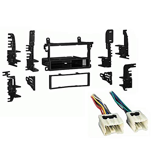 Harmony Audio Compatible with Nissan Xterra 2000 2001 2002 2003 2004 Single DIN Stereo Harness Radio Install Dash Kit Package