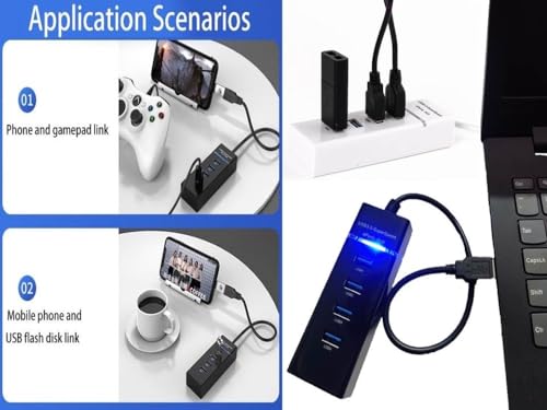 Image of Anjo 8 in 1 Combo of Wired Keyboard, Wired Mouse, Anti-Skid Mouse Pad, USB Hub 3.0, 3 in 1 Cleaning Kit 100ml, OTG Micro & C to A Type, USB Extension Cable Male to Female Type A 1.5m