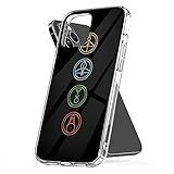HUUDAT Phone Case The Shockproof Owl Cover House Accessories Magic TPU Glyphs Protect Compatible with iPhone 15 14 Pro Max 13 12 11 X Xs Xr 8 7 6 6s Mini Plus, Transparent