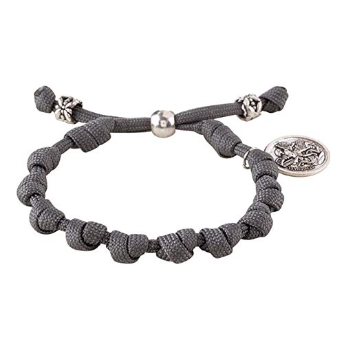 Needzo St. Michael Guardian Angel Pulsera Rosario 7.5 in miniatura 1