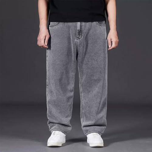 Baggy Jeans for Men Relaxed Fit Straight Wide Leg Long Denim Pants Casual Work Hip Hop Jeans Vintage Trousers2