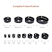 Hole Saw Kit, 16 Pieces 3/4’’-5’’ Full Set in Case with Mandrels, Hex Key and Install Plate for Wood, PVC Board,Drywall and Plastic Plate Drilling, Hardened High Carbon Steel -Tacklife PHS01C