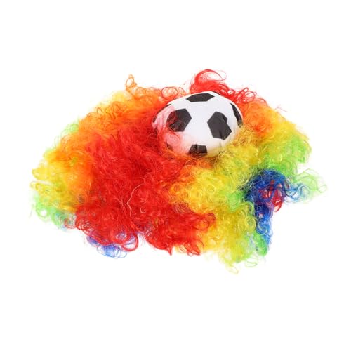 STOBAZA サッカー仮装用 ウィッグ パーティー向け コスプレウィッグ カー