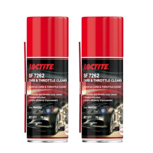 Image of LOCTITE SF 7262 Carb & Throttle Body Cleaner Spray 70g (Pack of 2) | Removes Varnish, Gums & Carbon Deposits | Improves Engine Efficiency | Rust Protection | Suitable for Leaded & Unleaded Petrol