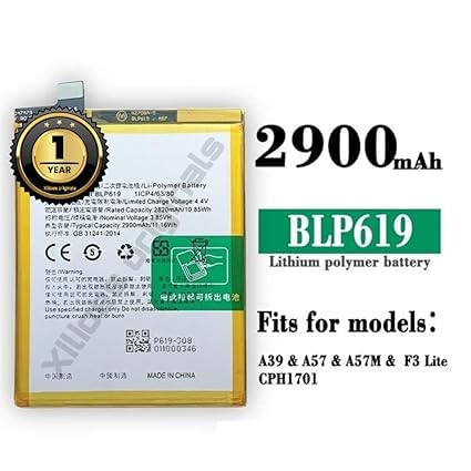 Image of BLP619 Battery for Oppo A57, A57T CPH1701 Battery with 1 Year Warranty** (R208)