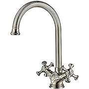 Instalación Sencilla - El Grifos cocina fregadero viene con todos los accesorios necesarios para su instalación, acompañados de instrucciones claras que facilitan la autoinstalación sin esfuerzo. Diseño elegante - el grifo está diseñado con aparienci...