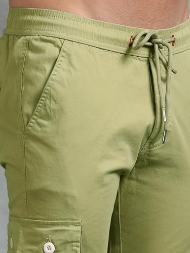 Image of Miraan Men's Regular Fit Mid Rise Cargo Pant