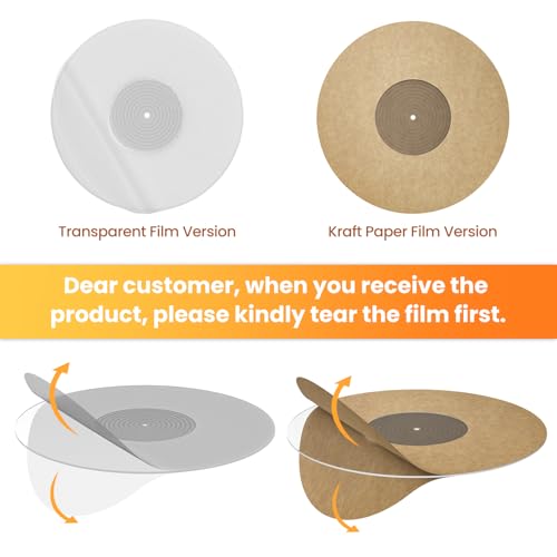 Plattenspieler-Matte, Schallplatten-Slipmat, Acryl-Plattenspieler-Platte, Vinyl-Rutschmatten (Klar)