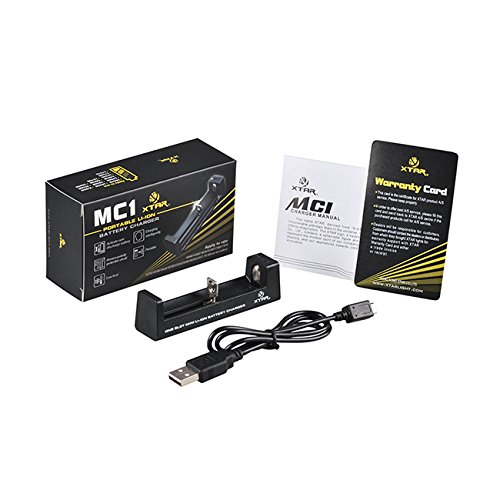 Petersham Pipes Xtar USB 18350-18650 Single Slot Battery Charger