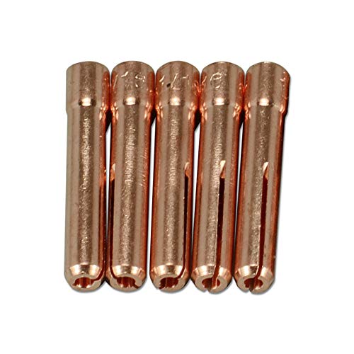 Image of RIVERWELD TIG Welding Collets 13N22 1 /16 inch & 1.6mm for WP 9 20 25 10pcs | Fit DB PTA SR WP 9 20 25 TIG Welding Torch