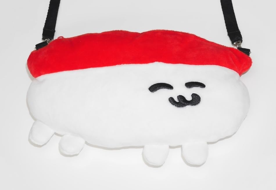 Amazon.co.jp: おしゅしだよ ぬいぐるみ寿司ショルダーバッグ ホワイト