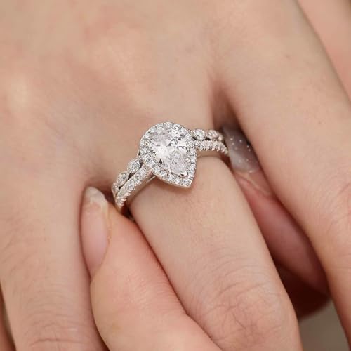 Moissanite Wedding Bands For Women D Color VVS1 Clarity Curved Stackable Rings 925 Sterling Silver Sz 5-104