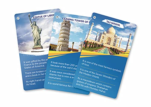 Image of Kaizen MicroLessons Card Game Smart Cards. (Combo Pack: Country Trump Cards And Know Your World) for Kids, Pack of 1