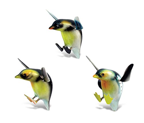 CoTa Global Penguin Refrigerator Bobble Magnets Set of 6 - Assorted Color Fun Cute Ocean Ice Animal Bird Bobble Head Magnets For Kitchen Fridge, Home Decor, Cool Office and Decorative Novelty - 6 Pack