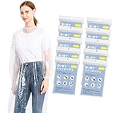 [Mokasali] ポンチョ 使い捨て 10枚入り 携帯用 コンパクト レインポンチョ レインカバー レインコート 透明 軽量 緊急用 防災 旅行用 アウトドア マラソン 登山 通学 通勤 男女兼用