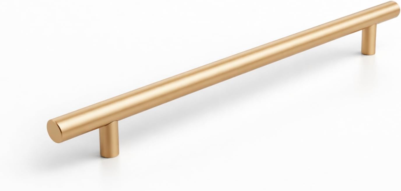 (1 Adet) 224mm Soft Altın Metal Mobilya Mutfak Dolap Çekmece Dolabı Kulbu Kulpu Kulpları
