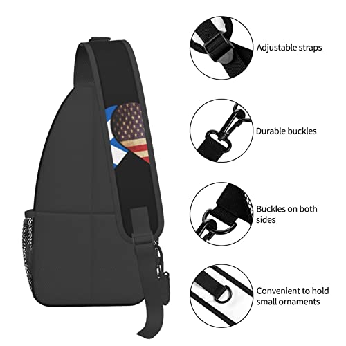 Mochila bandolera unisex con banderas de Escocia y EE.UU. miniatura 6