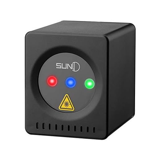 SUNY Mini Portable Cordless Laser Lights Rechargeable 8 RGB Patterns Gobo Projector Sound Activated Music DJ Party Lights for Outdoor Travel Camping Disco Live Show Home Dance Holiday Birthday Gift