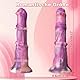22CM Realistische Dildo aus Flüssigsilikon,Fantasy Dildo mit Saugnapf Groß mit 8 Vibrationsmodi und 1 Orgasmus-Modus,Sexspielzeug für G-Punkt Orgasmus,SM Masturbator Toys