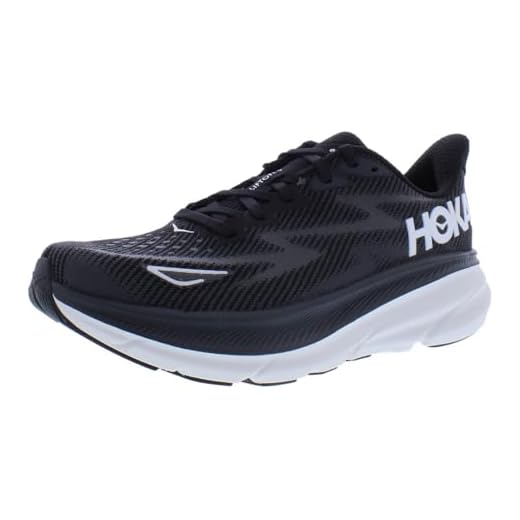 HOKA Tênis One Clifton 9 Masculino Tamanho 9, Cor: Preto/Branco