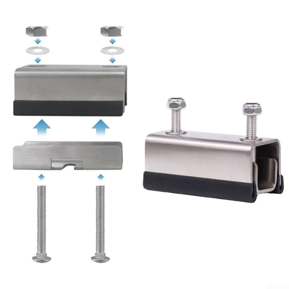 Lot de 4 supports de montage en acier inoxydable pour panneau solaire de camping-car