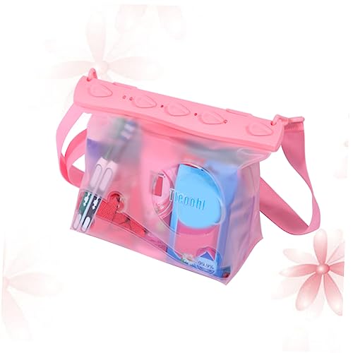 Borsa Multifunzionale Pvc Con Supporto Per Cellulare e Tracolla Per Sport Acquatici Piccola e Pratica Per Spiaggia e Attività All aperto rosa