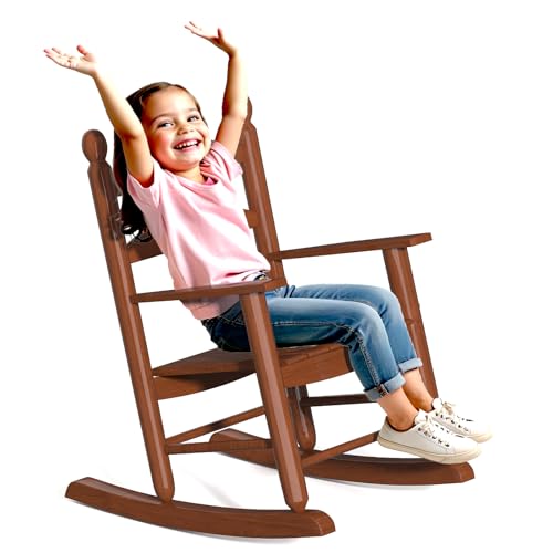 10 Best Wood for Rocking Chair: Top Durable and Stylish Wood Choices 11 HXBOAUVS Child’s Wood Rocking Chair, All-Weather Rocking Chairs, Indoor & Outdoor Porch Rockers for Children Ages 3-6, Suitable for Patio, Garden, Playroom, Balcony, Brown