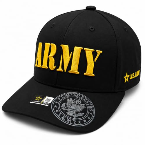 Image of US Army Veteran Hat for Men - Officially Licensed Military Baseball Cap, Gift for Veterans