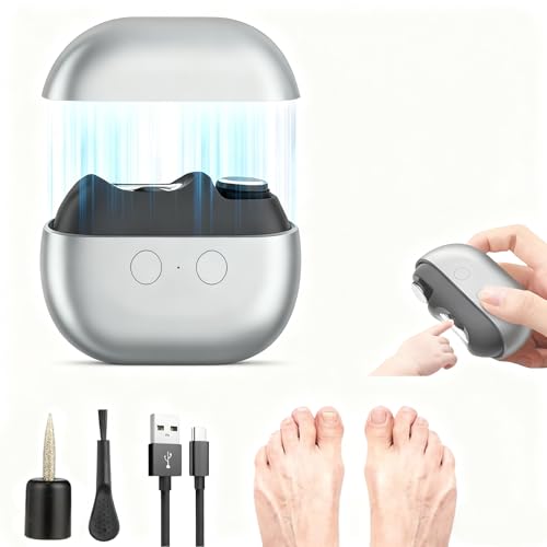 Upgraded Electric Nail Clippers, Automatic Electric Nail Trimmers with LED Light, Easy-Grip Painless...