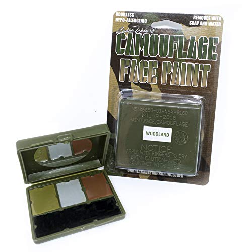 Bobbie Weiner 4 Color Woodland Face Paint Kit, Camouflage