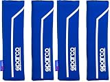Sparco SPC1200 Pillow Seat Belt, Blue/White (Paquete de 2)