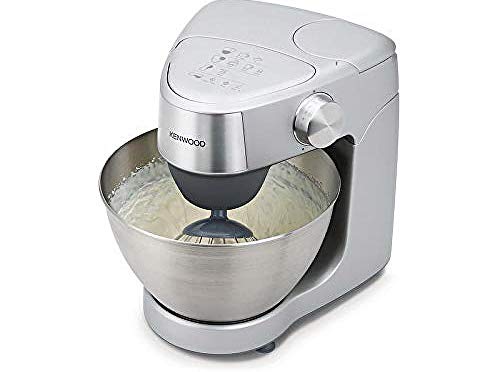 Kenwood Prospero Plus KHC29.A0SI Stand Mixer for Baking, Compact 4.3 Litre Bowl, 3 Bowl Tools, 1000 W, Silver