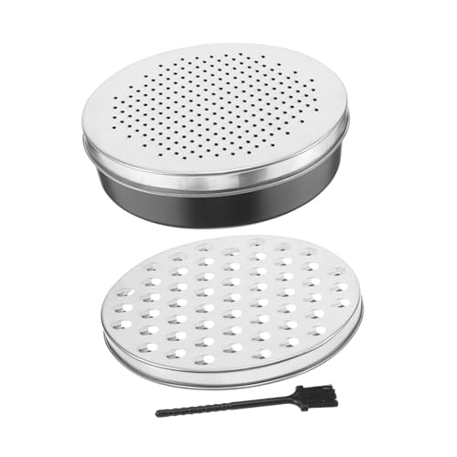 MOTHNUR 1 Juego Rallador de Queso Ovalado Doble Cara con Caja de Almacenamiento Rallador Multifuncional Inoxidable para Queso Verduras y Jengibre Ergonómico y Cuchillas de Precisión