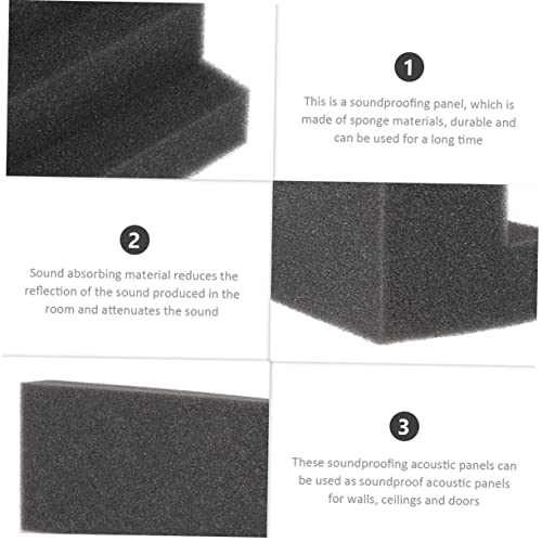 12pcs Paneles Acústicos para Aislamiento Sonoro con Trampas de Graves Trapezoidales para Paredes Estudios Ktv miniatura 5