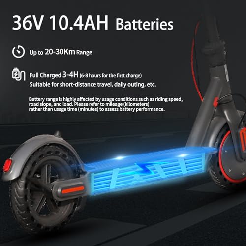 Elektrische Step voor Volwassenen, 350W motor, Max 25 km/u,autonomie tot 30 km,EScooter met banden van 8,5 inch (21,6 cm), elektrische voor volwassenen met app ter besturing,opvouwbare elektrischestep - Afbeelding 5