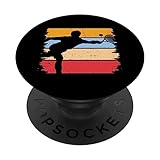 Joueur de squash rétro, équipe de racquetball, Squash Essentials PopSockets PopGrip Interchangeable