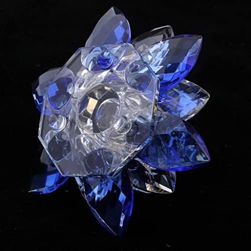 simhoa Garrafas de Cristal de 5ml Estatuetas de Flores de Lótus Vazias para Amante