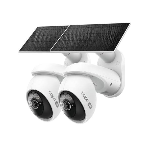 Tapo-4K-Outdoor-PanTilt-Wireless-Security-Camera-Solar-C660-KIT2-Pack Tapo 4K Outdoor Pan/Tilt Wireless Security Camera, Solar, C660 KIT(2-Pack) - Image 1