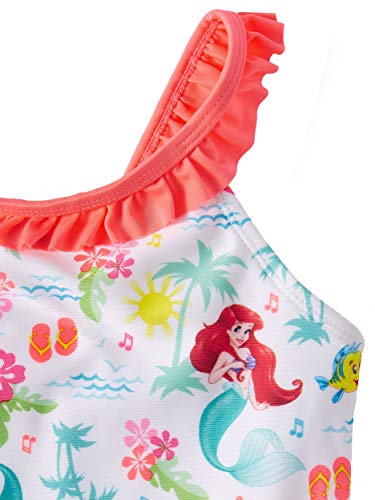 Toddler Girls The Little Mermaid Ariel One Piece Swimsuit - 2T White #TOP1