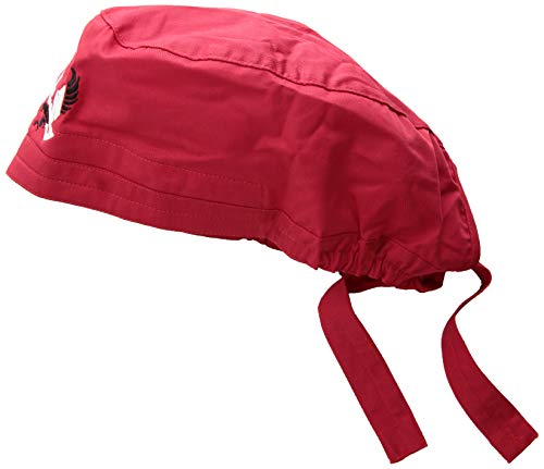 WonderWink Eastern Washington Scrub Cap Hat, Red, 1SZ