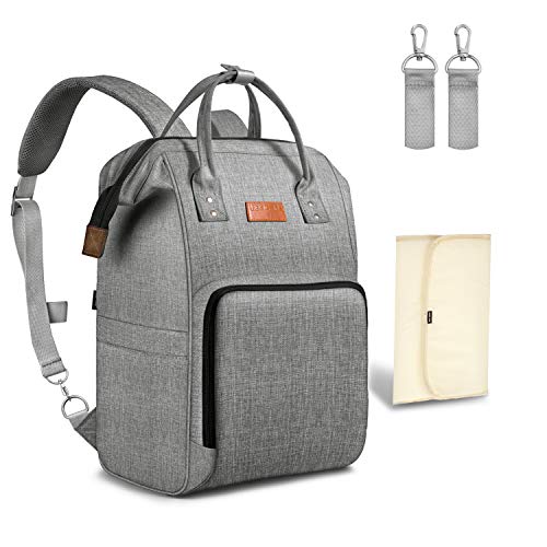 HBselect Gran Capacidad Bolsa Pañales Con Cambiador Bolso Maternidad Mochilas Para Biberones