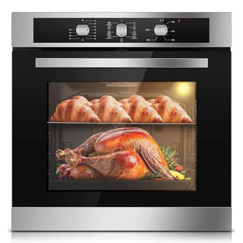 Zomagas 24 Inch Single Wall Oven 2.8 Cu.Ft 3220W, Electric