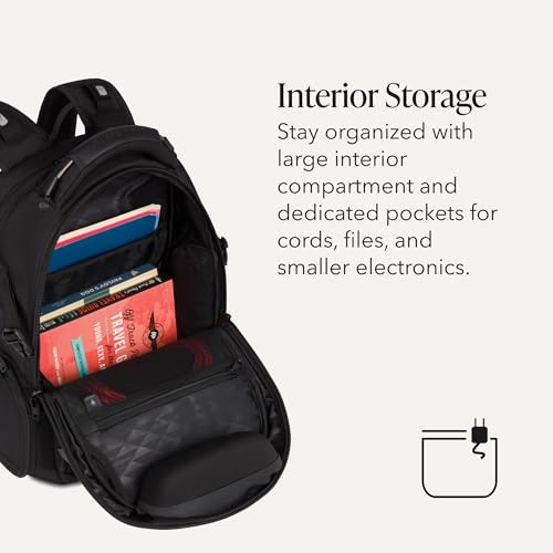 Image of SwissGear 5358 USB ScanSmart Laptop Backpack. Abrasion-Resistant & Travel-Friendly Laptop Backpack Exclusive Bundle with Lock