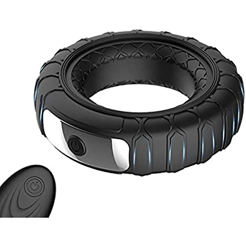 PRIMUZ Śéșșuālī Massàggiàtọrè ḊìḷDø Péņę Śéx Ring M-Åśśåggiåtore il Relåx, P-Ê-Ň-Ï-Ś Víbràting Cǒck Ring Ånello Di Ritårdo T-Śhirt in Śilicone Ricåricåbile Impermeåbile 10 Modålità per Uomo Giøc/Blac