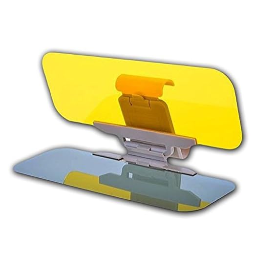 Diagtree Car Sun Visor - 2-in-1 Anti-Glare TACVISOR Day and Night Car Visor Mirrior Extender, Car Windshield Sun Blocker Car Goggles Shield, Night Vision Anti-Dazzle Driving Visor (Universal Size)