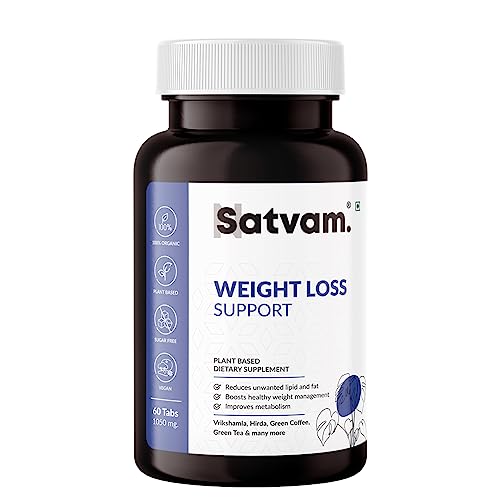 N Satvam Weight Loss Support- Dietary Supplement | Rich in Vrikshamla, Hirda Green Coffee | Reduces Unwanted Lipid and Fat | Improves Metabolism| Suitable for Men and Women-(60 Veg Tablets) Pack of 1 N Satvam Weight Loss Support- Dietary Supplement | Rich in Vrikshamla, Hirda Green Coffee | Reduces Unwanted Lipid and Fat | Improves Metabolism| Suitable for Men and Women-(60 Veg Tablets) Pack of 1