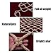 ZREVSB Hemp Rope Climbing Net Garden Balcony Craft Unisex Safety Ceiling Mesh Nature Jute(Dia 10mm Mesh 15cm)