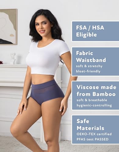 Image of Goat Union Overnight Period Underwear for Women Heavy Flow, Leakproof Menstrual Panties Full Coverage