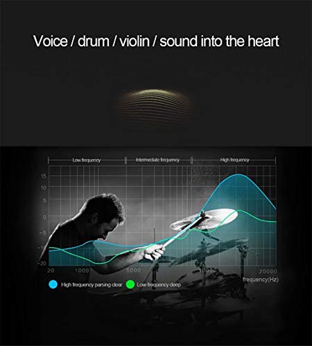 Wired Earphones,in-Ear Monitor metal Earbuds,Double Dynamic Drives Earphone,Noise Cancelling Waterproof Sports Earphones… - Image 6