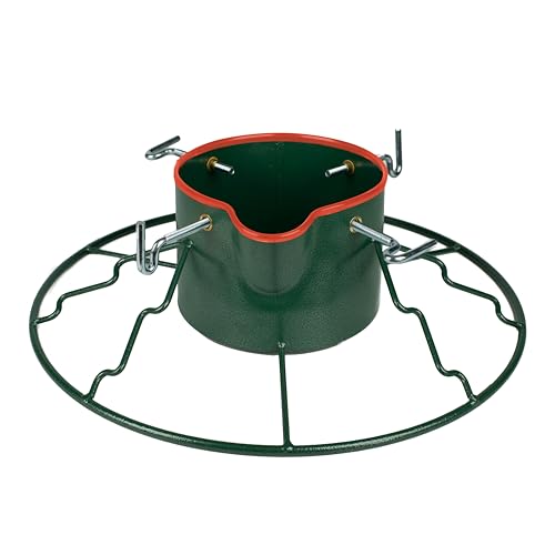 Yard Butler SH-9EZI The Perfect Christmas Tree Stand with EZ Spout - Durable Christmas Tree Stand for Holidays - Leakproof - Power-Coated Steel - Stable Base - Easy to Assemble - Large